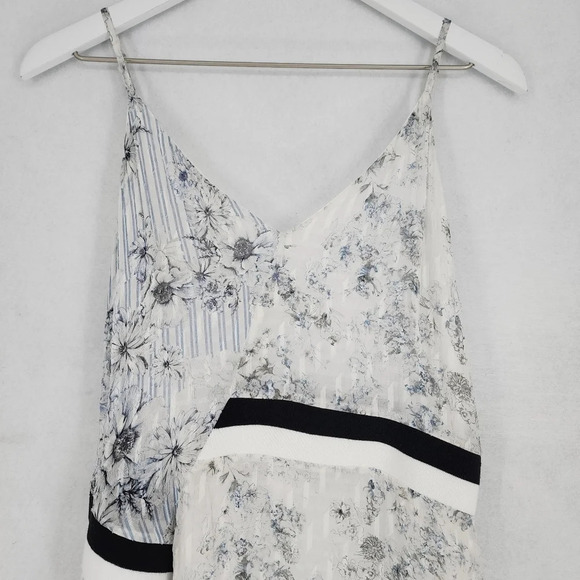 Chelsea and Walker Silk Asymmetrical Floral Midi Dress - Picture 4 of 11